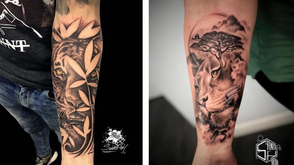 Tatuajes de animales y elementos naturales