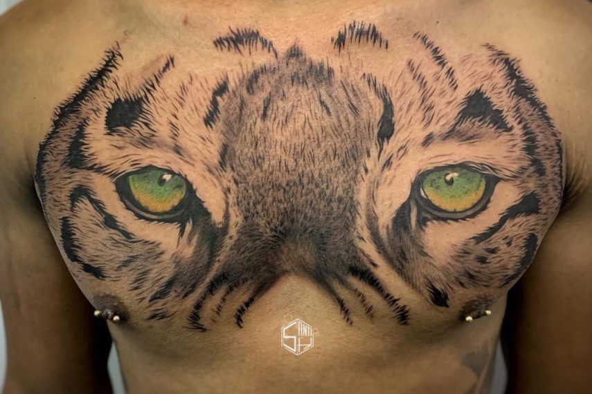 Ideas de tatuajes de tigres y leones